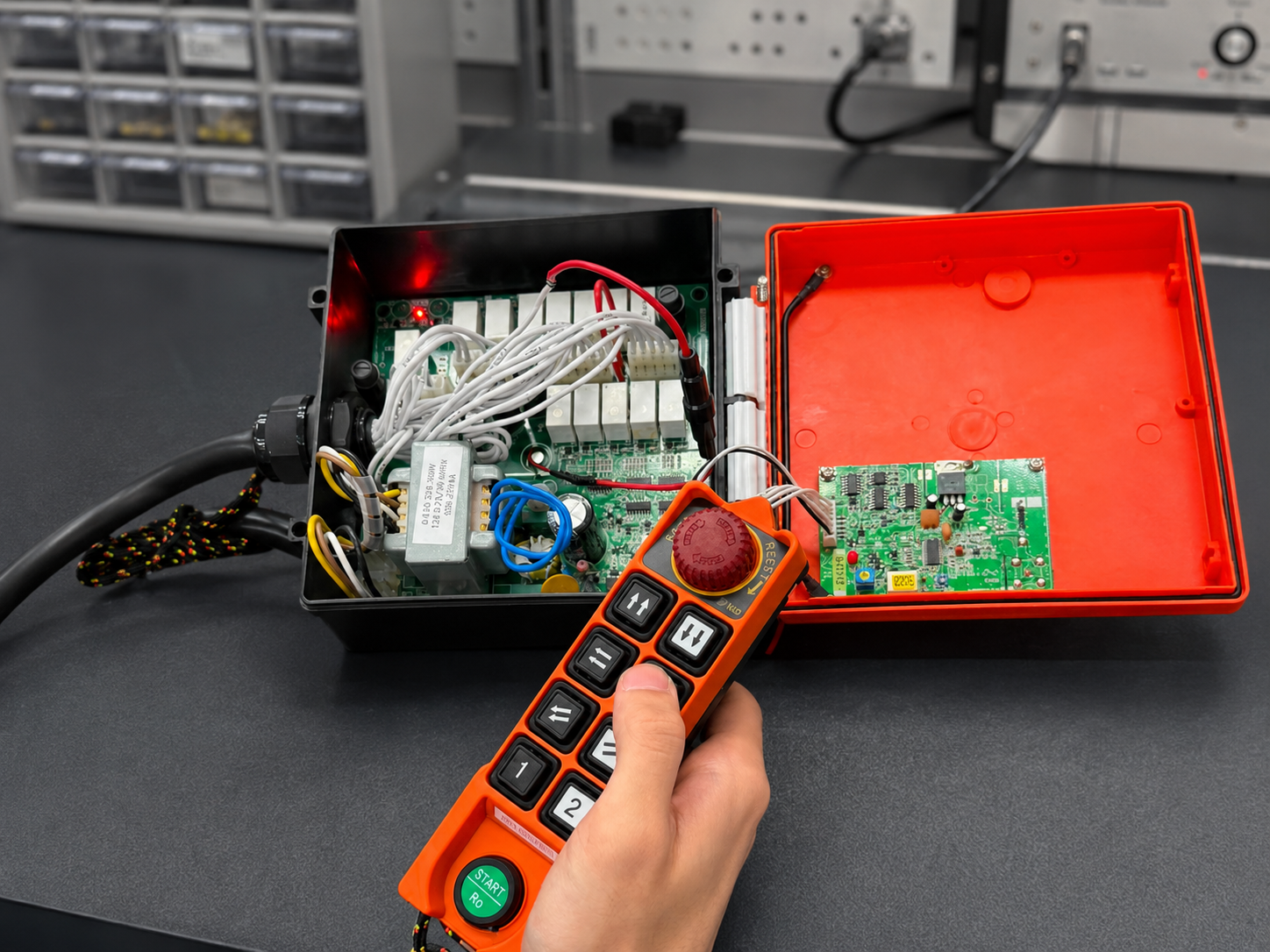 Técnico IDM Control em laboratório